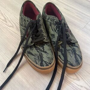 Vans Camouflage Sneakers with Black Laces